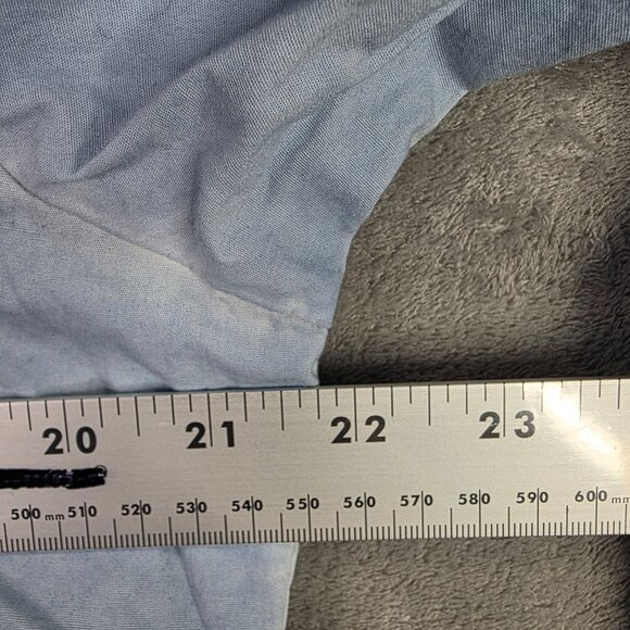 Womens Chicos Zenergy Blue Full Zip Jacket 3/4 Sleeve Lace-Up Cotton Stretch 2 - Picture 5 of 8